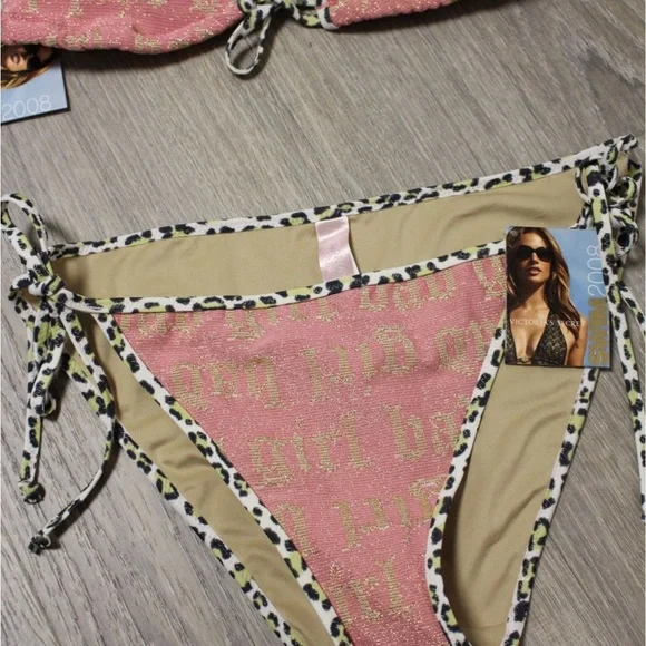 Y2K Deadstock Victoria's Secret Animal
Print bikini set "bad girl" 2008 - Picture 2 of 5